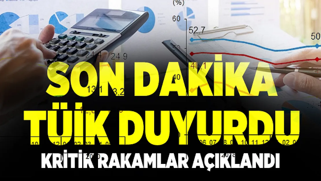 Son dakika TÜİK İşsizlik rakamlarını açıkladı!