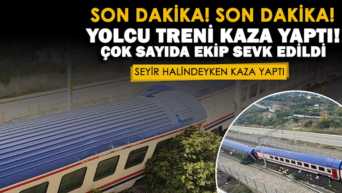 Son dakika: Yolcu treni kaza yaptı! Çok sayıda itfaiye ve sağlık ekibi sevk edildi