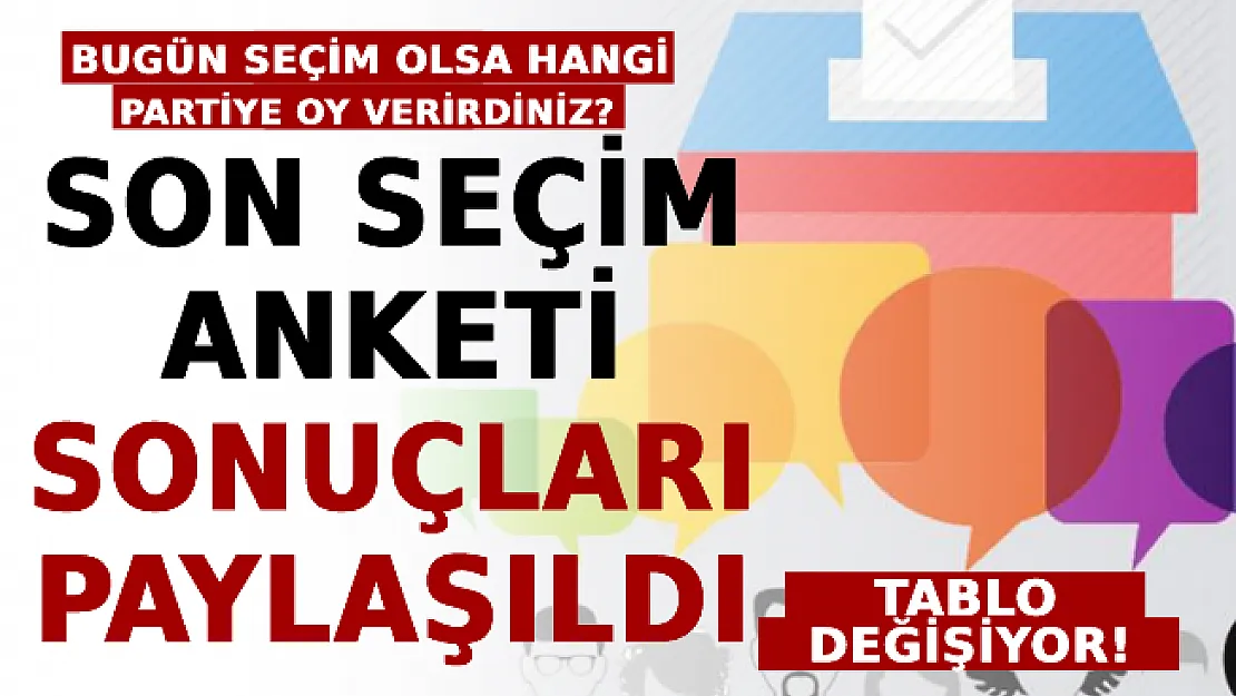 Son Seçim Anketi Sonuçları Paylaşıldı: Tablo Değişiyor!