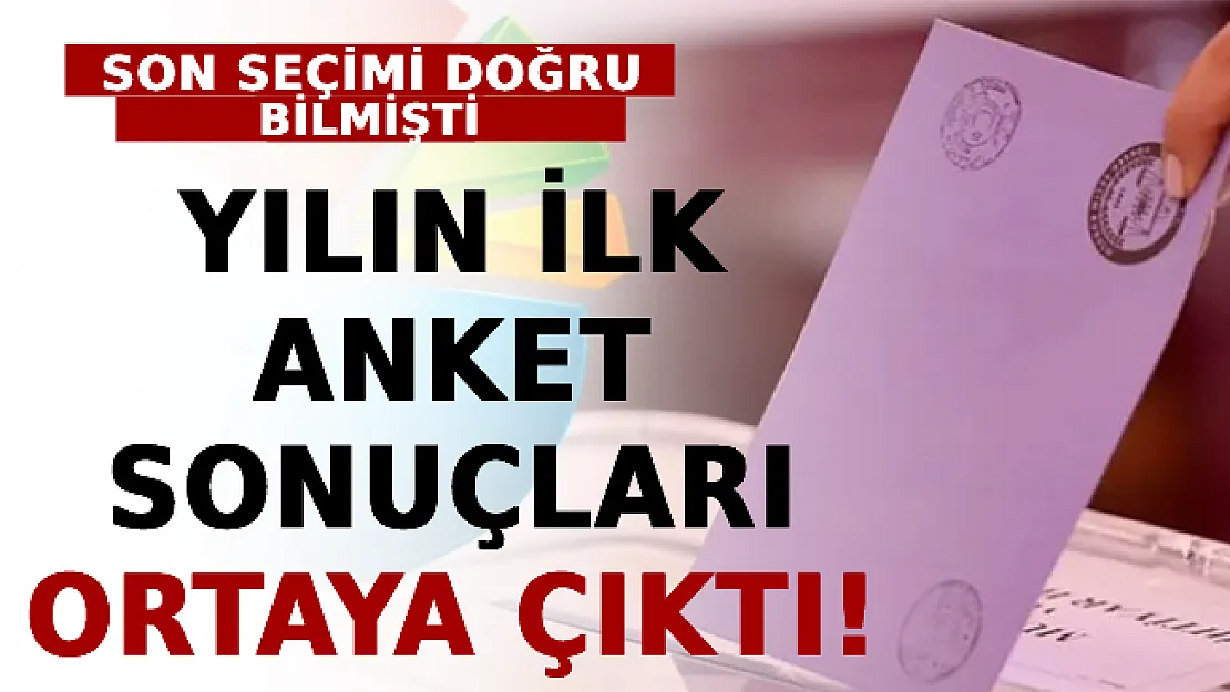 Son Seçimi Doğru Bilmişti! Yılın İlk Anket Sonuçları Ortaya Çıktı!