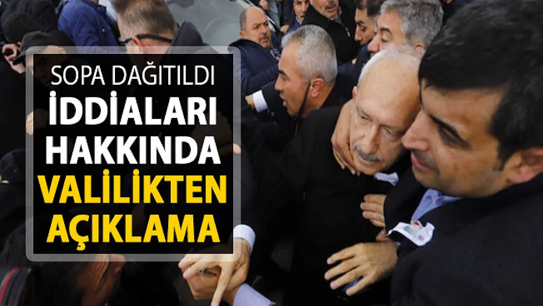 Sopa Dağıtıldığı İddiaları Hakkında Ankara Valiliğinden Açıklama