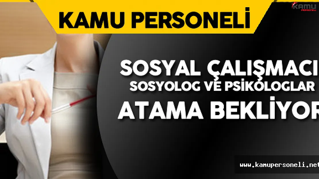 Sosyal Çalışmacı, Sosyolog ve Psikologların Atama Beklentisi