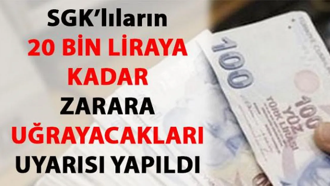 Sosyal Güvenlik Komisyonu Başkanı'ndan herkesi ilgilendirecek uyarı