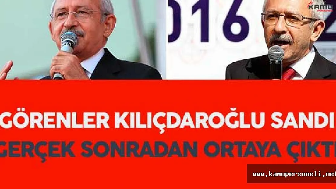 Sosyal Medyanın Gündemine Oturdu ! Görenler Kılıçdaroğlu Sandı Ama...