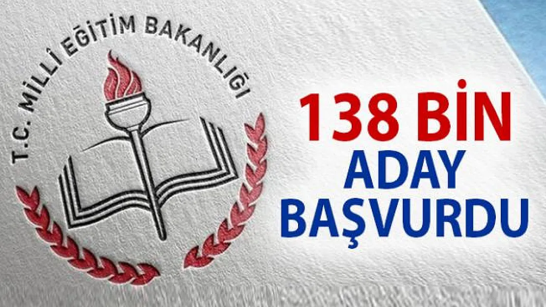 Sözleşmeli Öğretmenlik Başvurusu sayısı 138 bin aday oldu. Sözlü sınava 60 bin aday alınacak