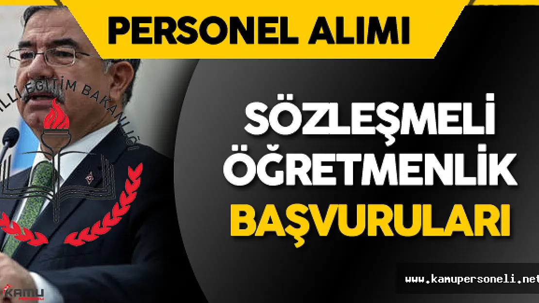 Sözleşmeli Öğretmenlik için Başvurular Başlıyor! Kimler Sözleşmeli Öğretmen Olabilir?