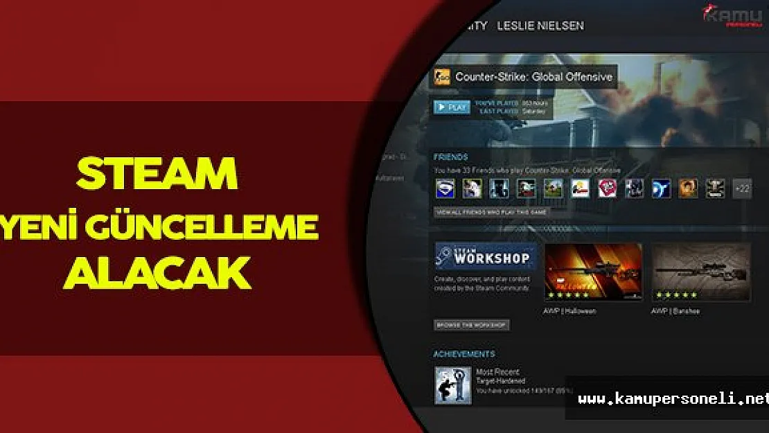 Steam Büyük Çaplı Bir Güncellemeyi Sunmak Üzere