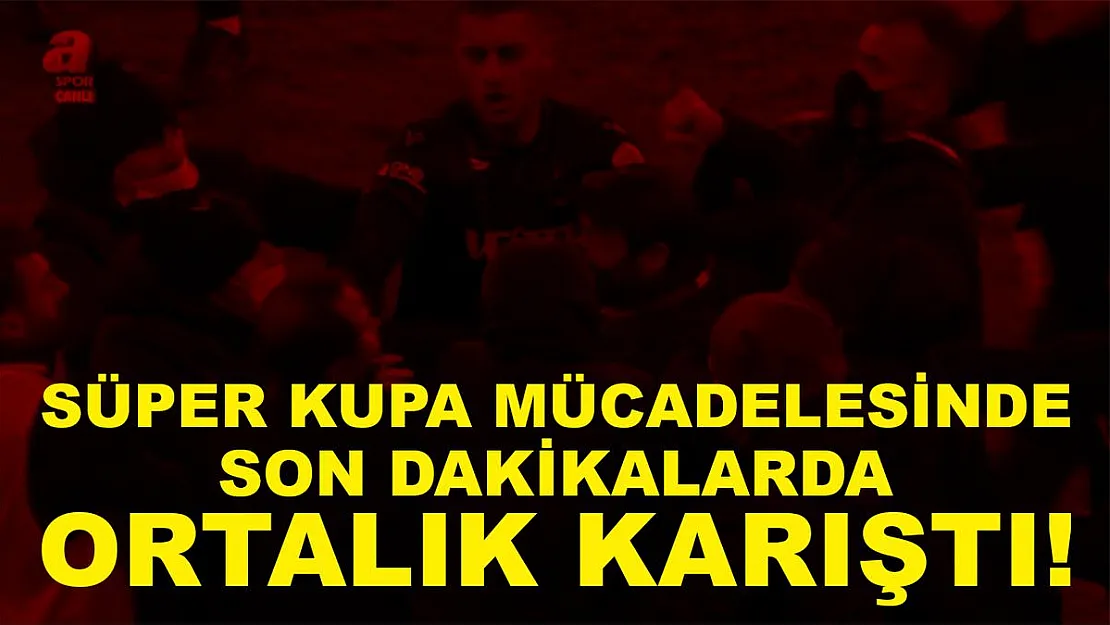 Süper Kupa mücadelesinde son dakikalarda yumruklar hava uçuştu!