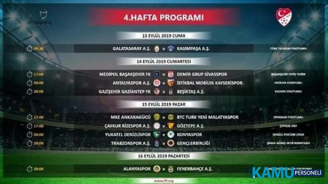 Süper Lig'de Derbi Tarihleri Belli Oldu! Galatasaray - Fenerbahçe ve Trabzonspor - Beşiktaş derbisi