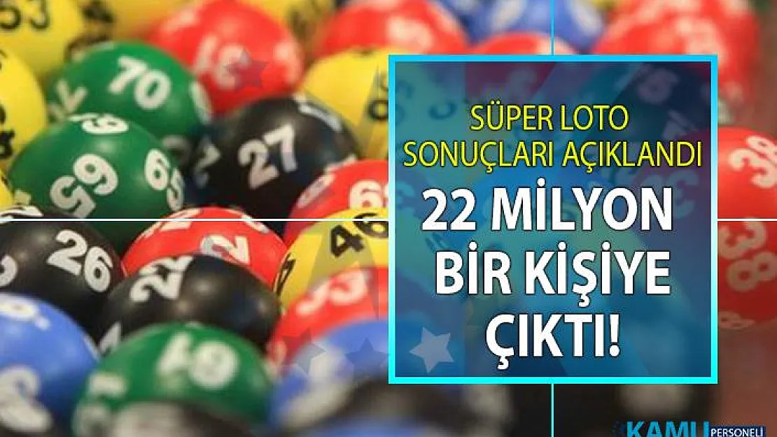 Süper Loto Çekiliş sonuçları! 13 Haziran 2019 Süper loto büyük ikramiye Tekirdağ Muratlı'ya çıktı!