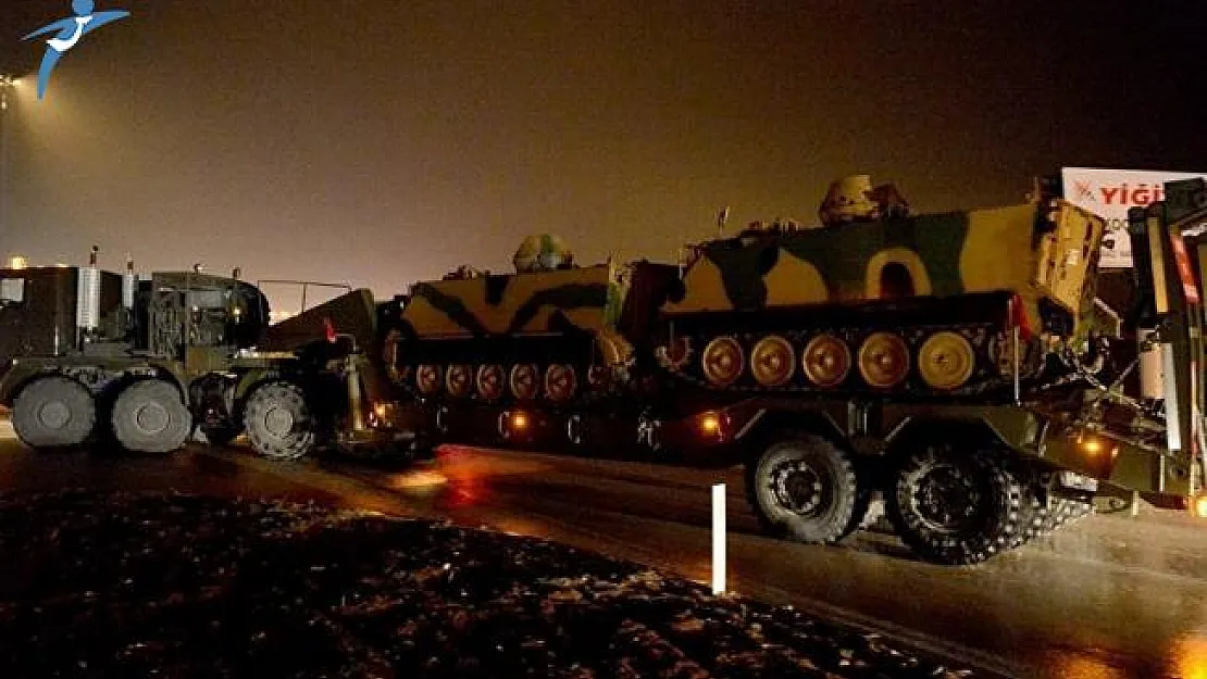 Suriye Sınırına Devam Eden Askeri Sevkiyat Kapsamında Araçlar Kilis'e Ulaştı