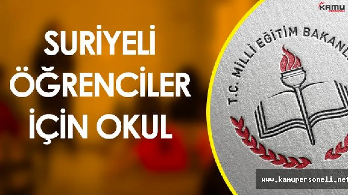 Suriyeli Mülteci Çocuklar İçin Şanlıurfa'da Okul Açıldı