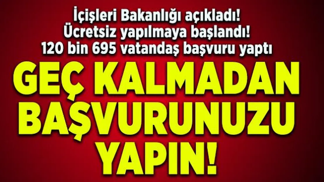 Sürücü Belgelerini Kimliklere Aktarmaya başvuru yapanların sayısı açıklandı!