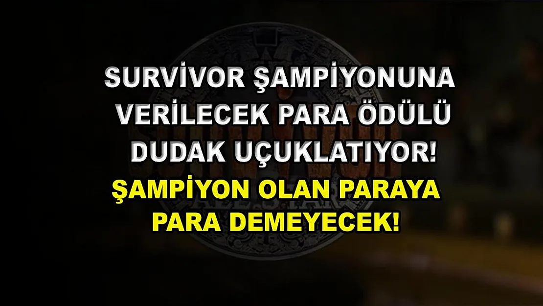 Survivor şampiyonuna verilecek para ödülü dudak uçuklatıyor! Şampiyon olan paraya para demeyecek!