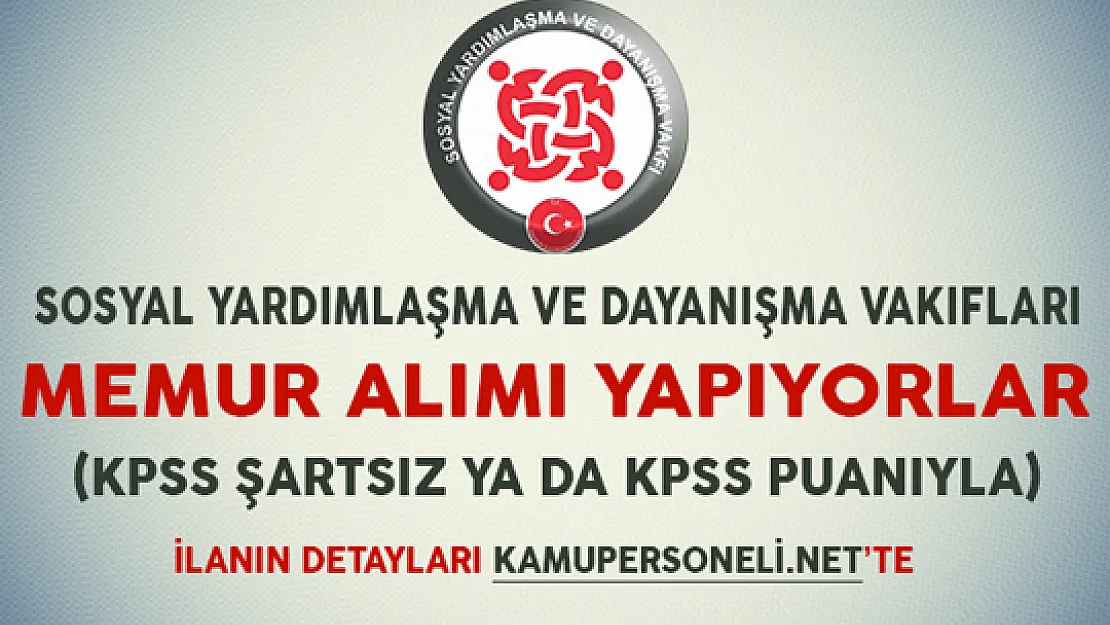 SYDV'ler KPSS Şartsız ya da KPSS Puanıyla Memur Alımı Yapıyorlar