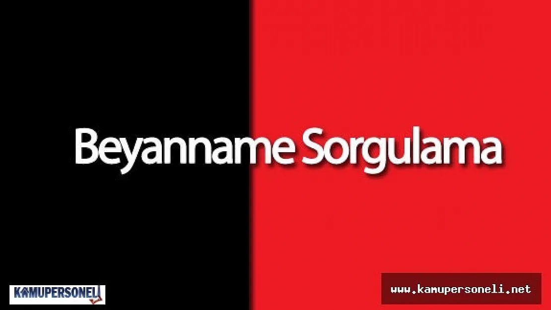 T.C Gümrük ve Ticaret Bakanlığı Beyanname Sorgulama