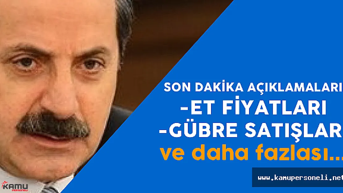 Tarım Bakanı Faruk Çelik'ten Son Dakika Açıklamaları - Genç Çiftçi Hibe Desteği Ne Oldu?