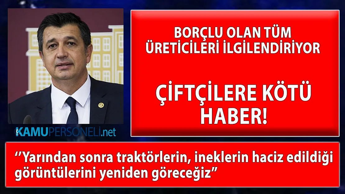 Tarım Kredi Kooperatifine borçlu olan tüm çiftçileri ilgilendiriyor! Yarın son gün