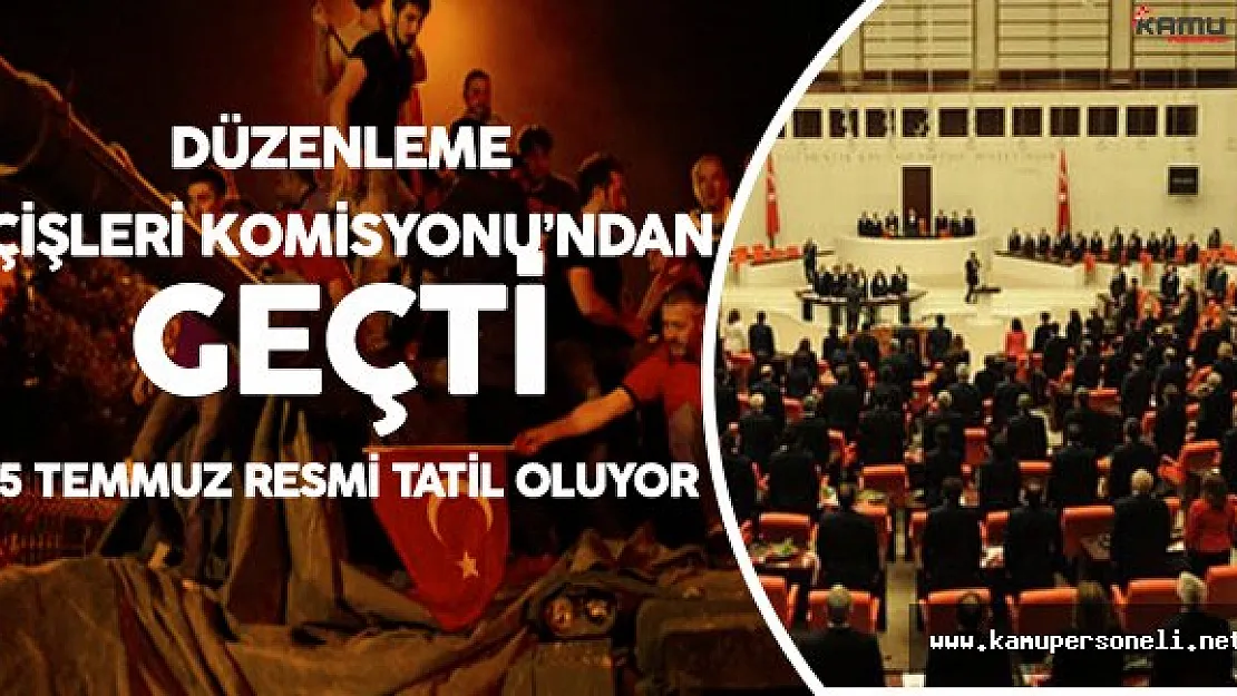 TBMM'de 15 Temmuz Demokrasi ve Özgürlükler Günü Kararı