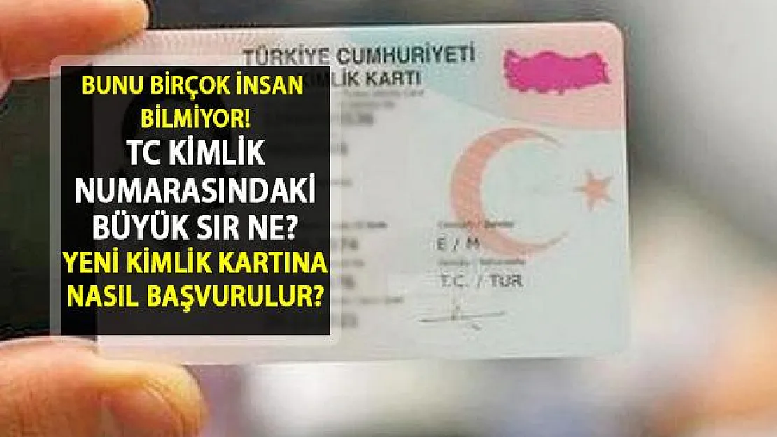 TC Kimlik Numarasında Büyük bir Sır Var! İşte Bilmeyenler İçin Kimlik Numarasındaki O Detay...