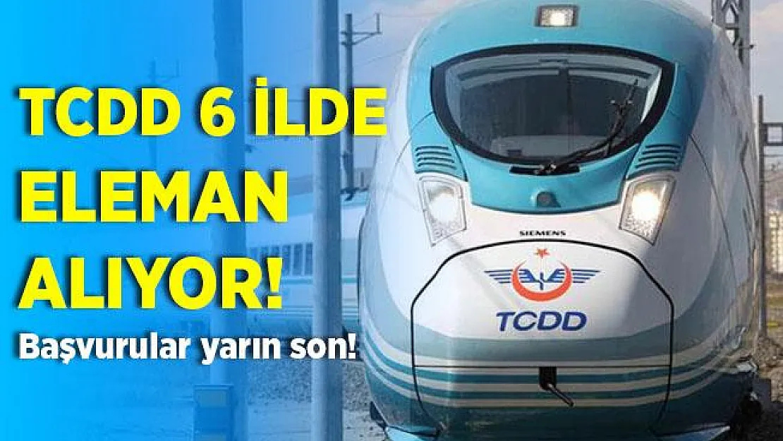 TCDD 6 ilde sözleşmeli personel alımı yapıyor! Başvurular yarın son!