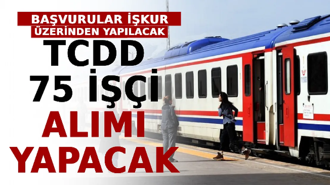 TCDD Duyurdu: 75 İşçi Alınacak! Başvurular İŞKUR Üzerinden Yapılacak