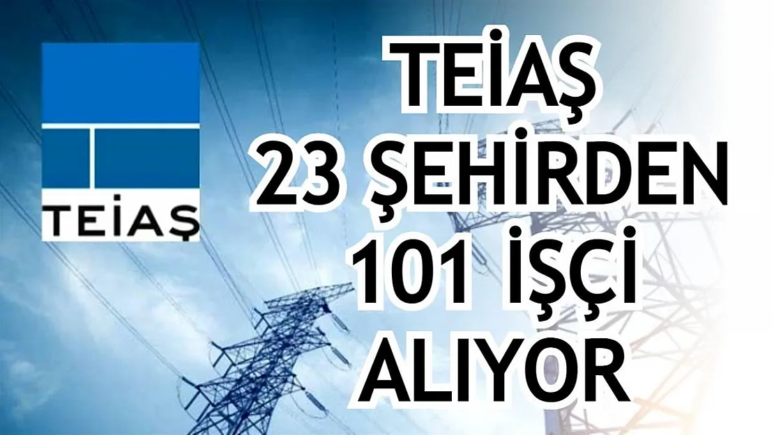 TEİAŞ 23 ŞEHİRDEN 101 İŞÇİ ALACAK! Son başvurular 20 Ağustos'ta
