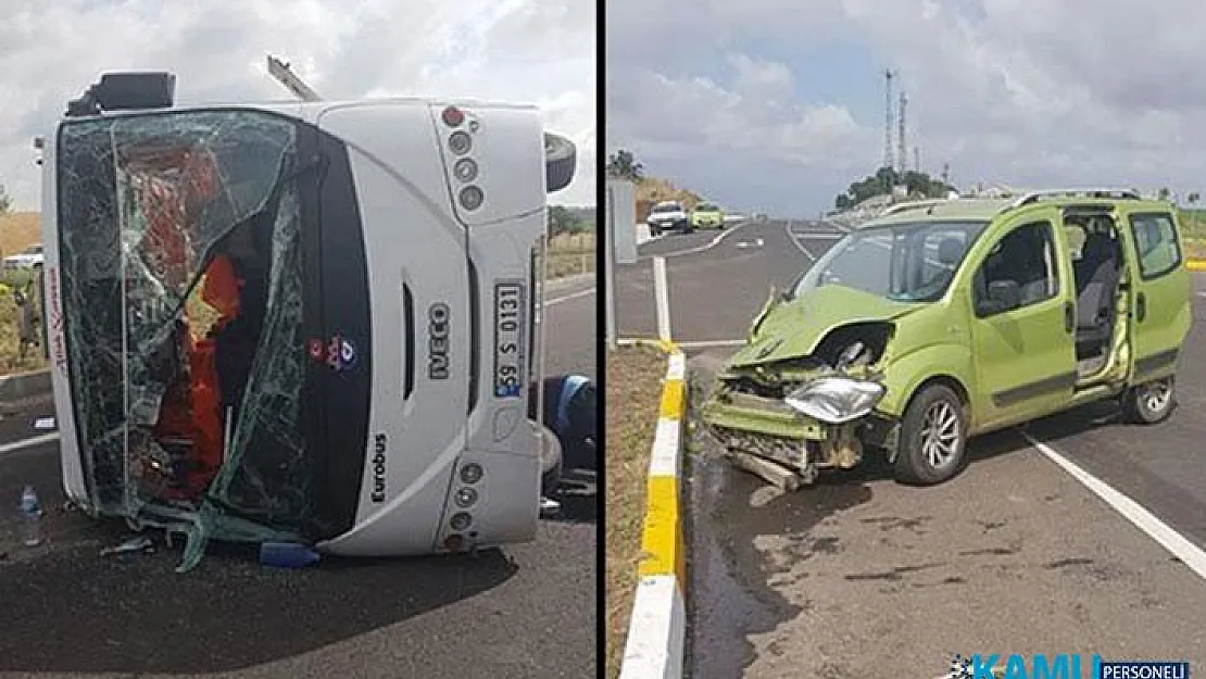 Tekirdağ'da Feci Kaza! 18 Kişi Yaralandı
