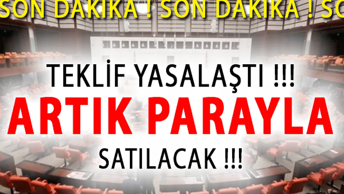 Teklif Yasalaştı! Plastik Poşetler Parayla Satılacak!
