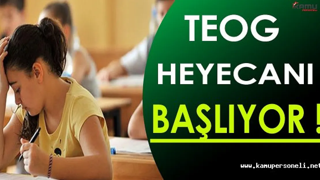 TEOG Heyecanı Başlıyor ! ( Tüm Öğrencilere Başarılar Dileriz )