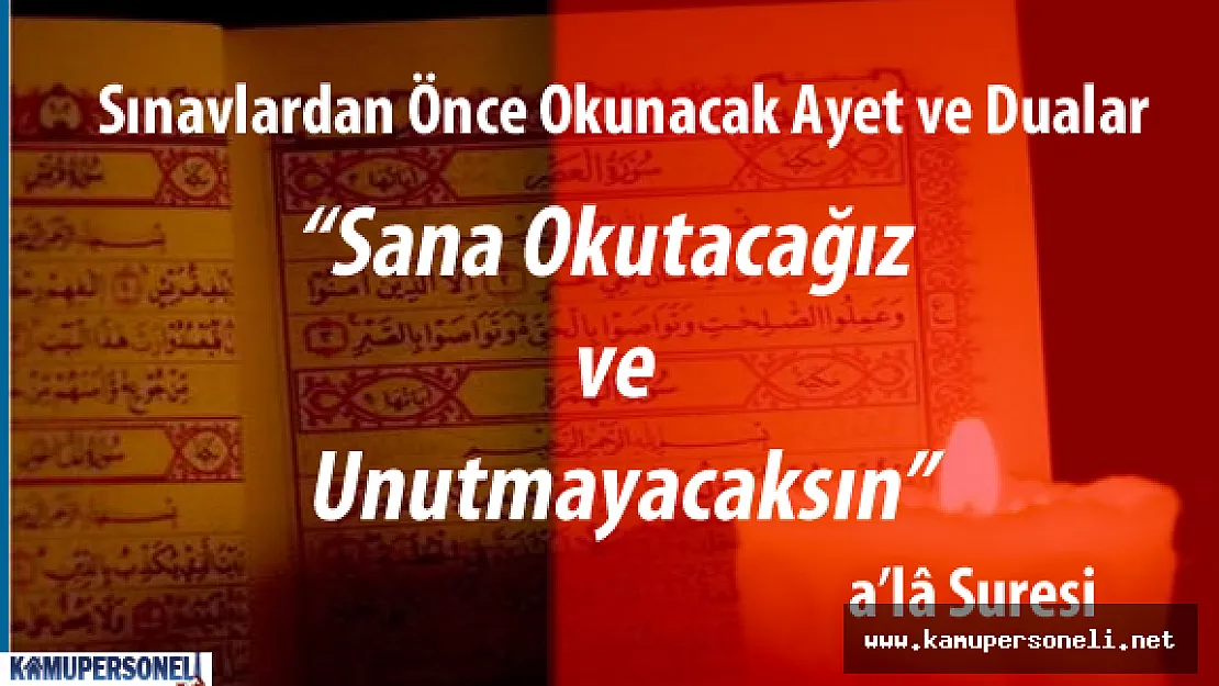 TEOG Sınavı ve Diğer Her Türlü Sınava Girerken Okunacak Dualar ve Ayetler