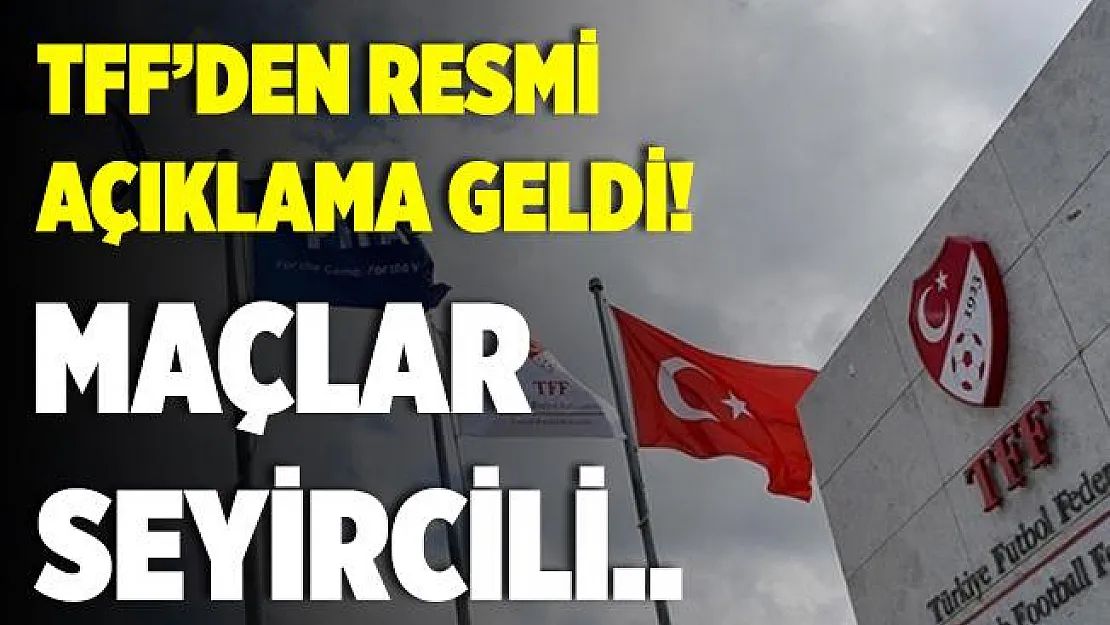 TFF'den resmen duyurdu! Ekim ayından itibaren maçlar sınırlı sayıda seyirciyle oynanacak!