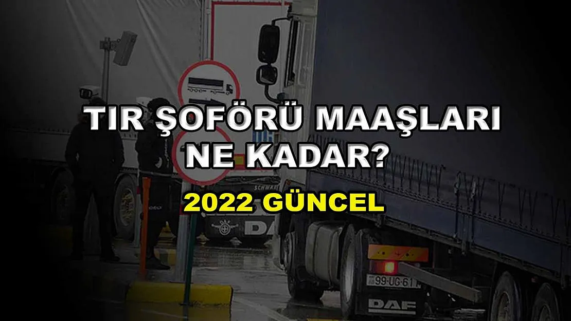 Tır Şöförü Maaşları Ne Kadar? 2022 Güncel