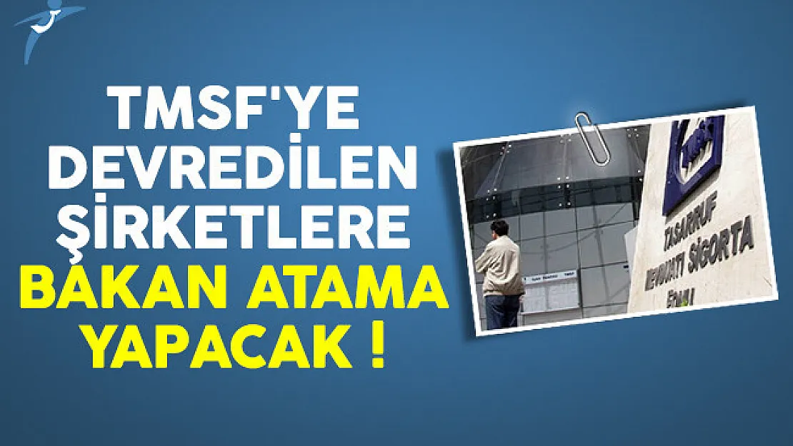 TMSF'ye devredilen şirketlere atama yapılacak