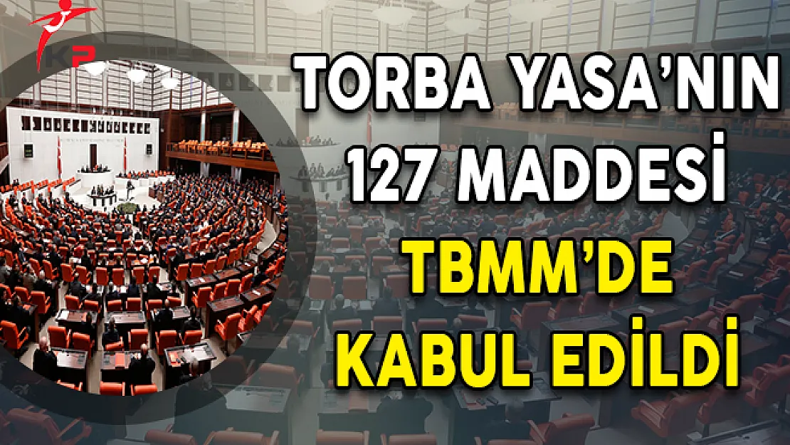 Torba Yasa'nın 127 Maddesi TBMM'de Kabul Edildi