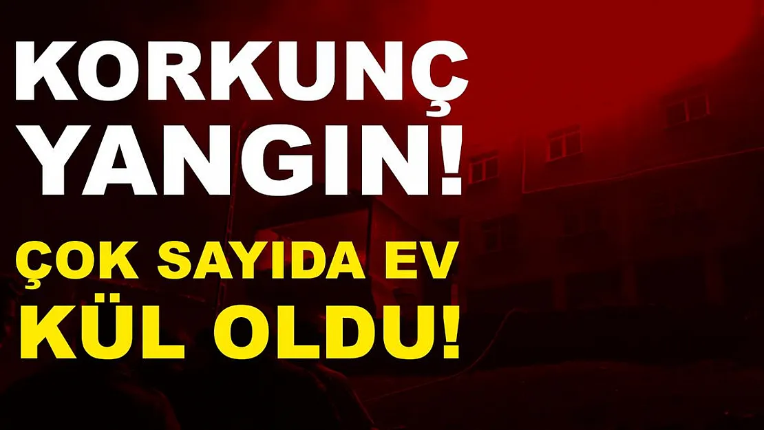 Trabzon'da korkutan yangın! Çok sayıda ev kül oldu!