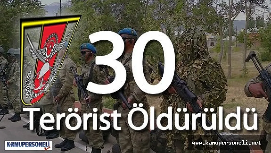 TSK : &quot11 Nisan 2016 Tarihinde 30 Terörist Öldürüldü"