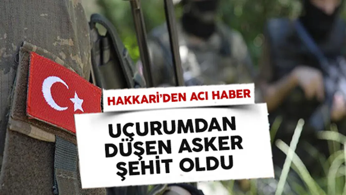 TSK Acı Haberi Duyurdu! Uçurumdan Düşen Asker Şehit Oldu