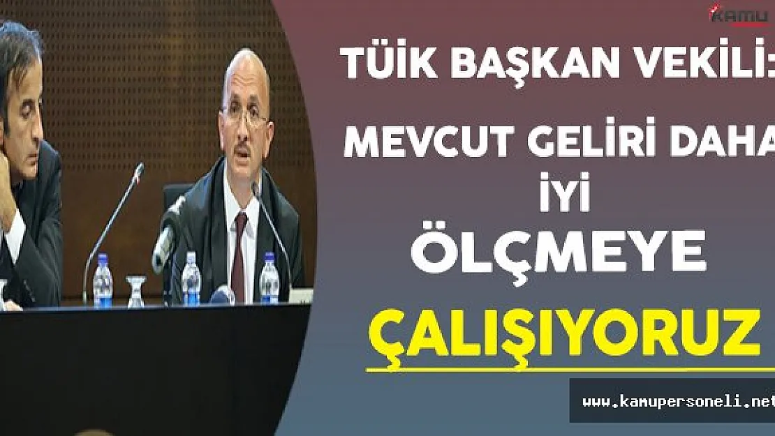 TÜİK Başkan Vekili Aktaş Türkiye'nin Mevcut Geliri Hakkında Açıklama Yaptı