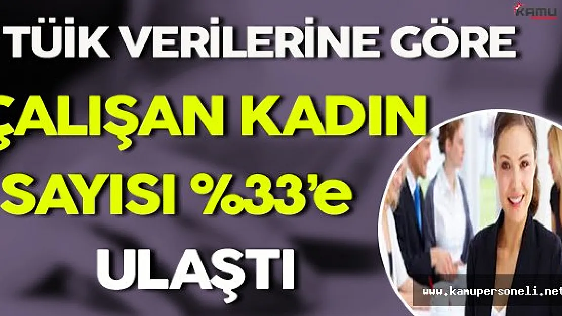 TÜİK Verilerine Göre Çalışan Kadın Sayısı Arttı