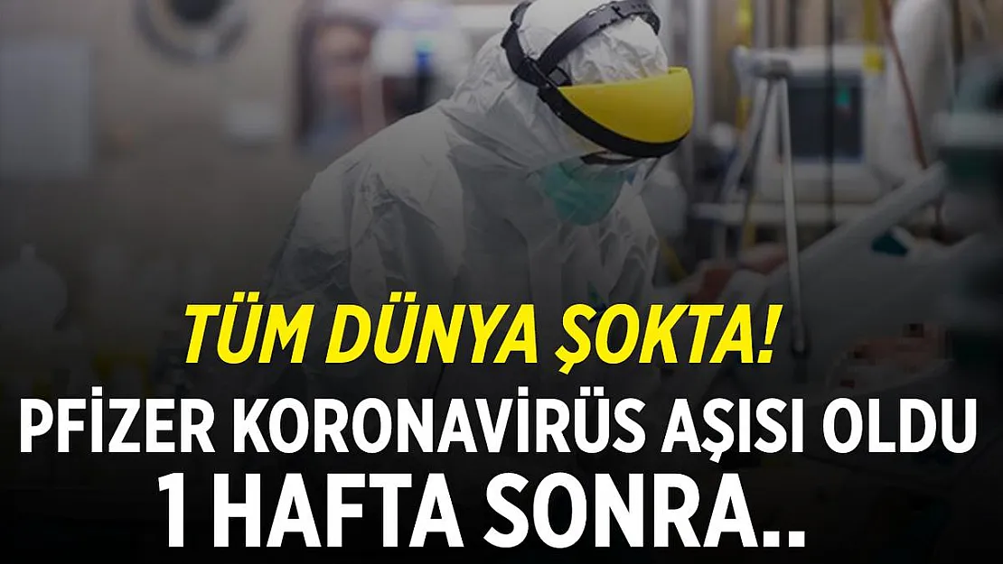 Tüm dünya şokta! Pfizer koronavirüs aşısı olan hemşire 1 hafta sonra korona oldu!