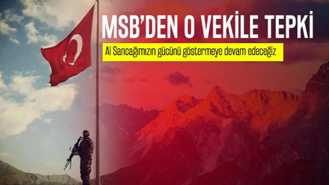 Türk bayrağını yırtan alçak Yunan vekile MSB tepki gösterdi!