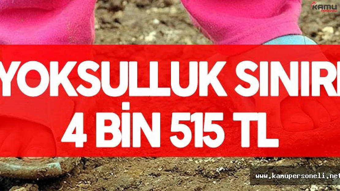 Türk-İş : " Yoksulluk Sınırı 4 Bin 515 Lira"