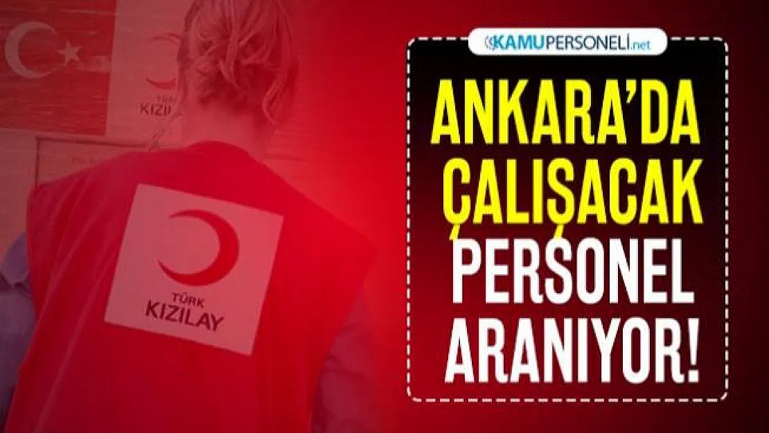Türk Kızılayı KPSS şartsız Kalite Güvence Uzmanı alımı yapacak!