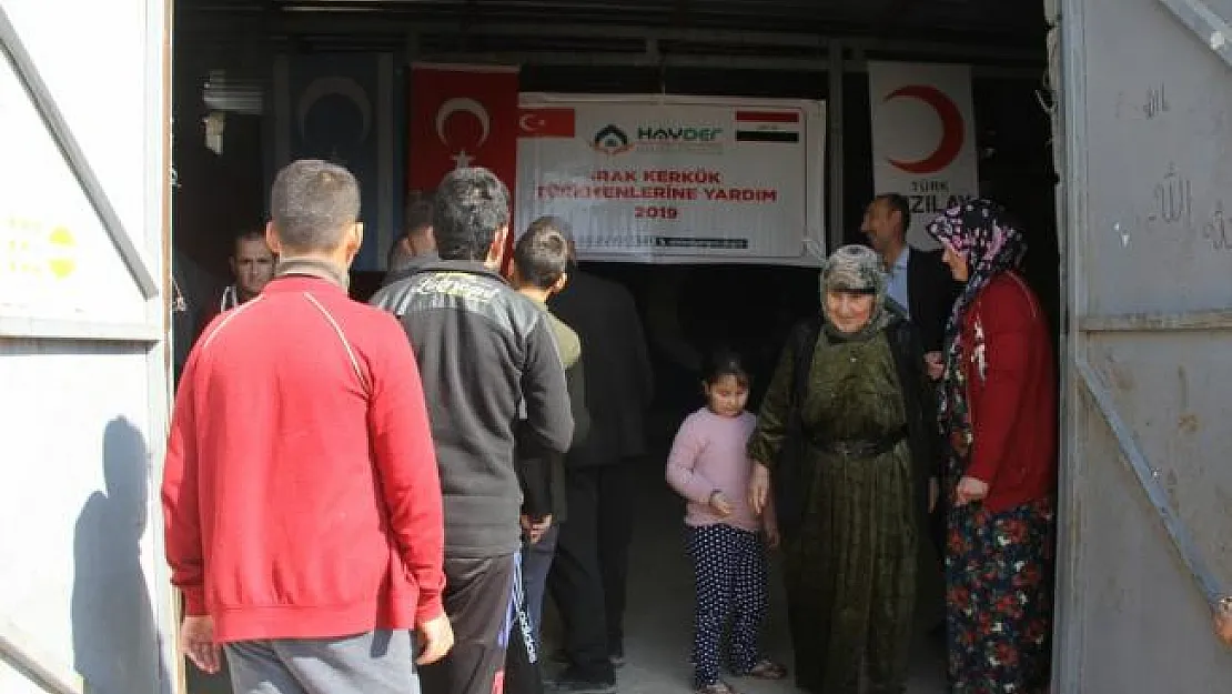 Türk Kızılayından Telaferli göçmenlere gıda yardımı