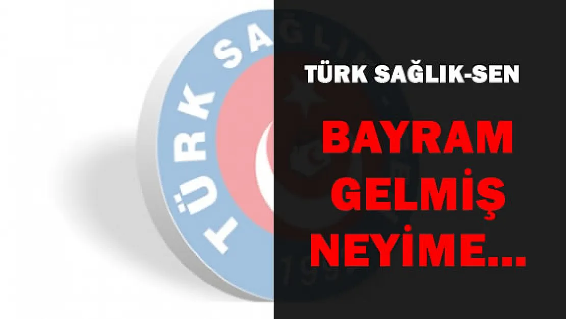 Türk Sağlık-Sen:Bayram Gelmiş Neyime?