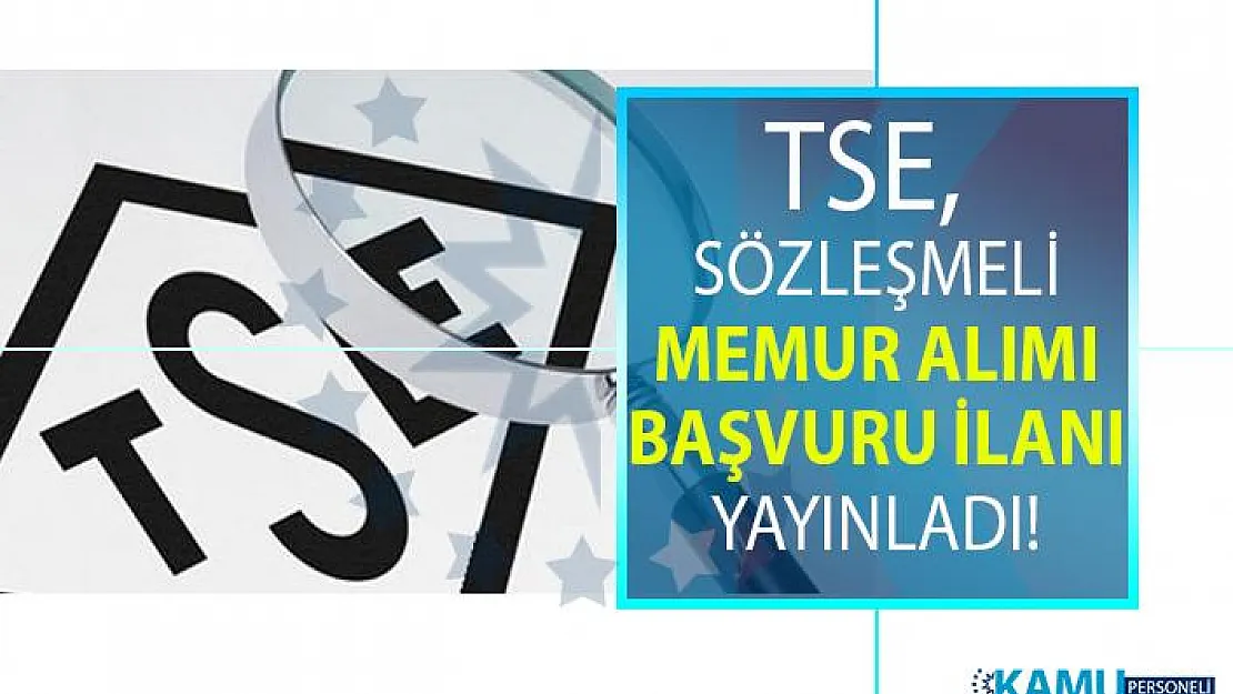 Türk Standartları Enstitüsü (TSE) çok sayıda bilişim personeli alımı yapıyor! TSE sözleşmeli personel alımı iş başvurusu şartları nelerdir?