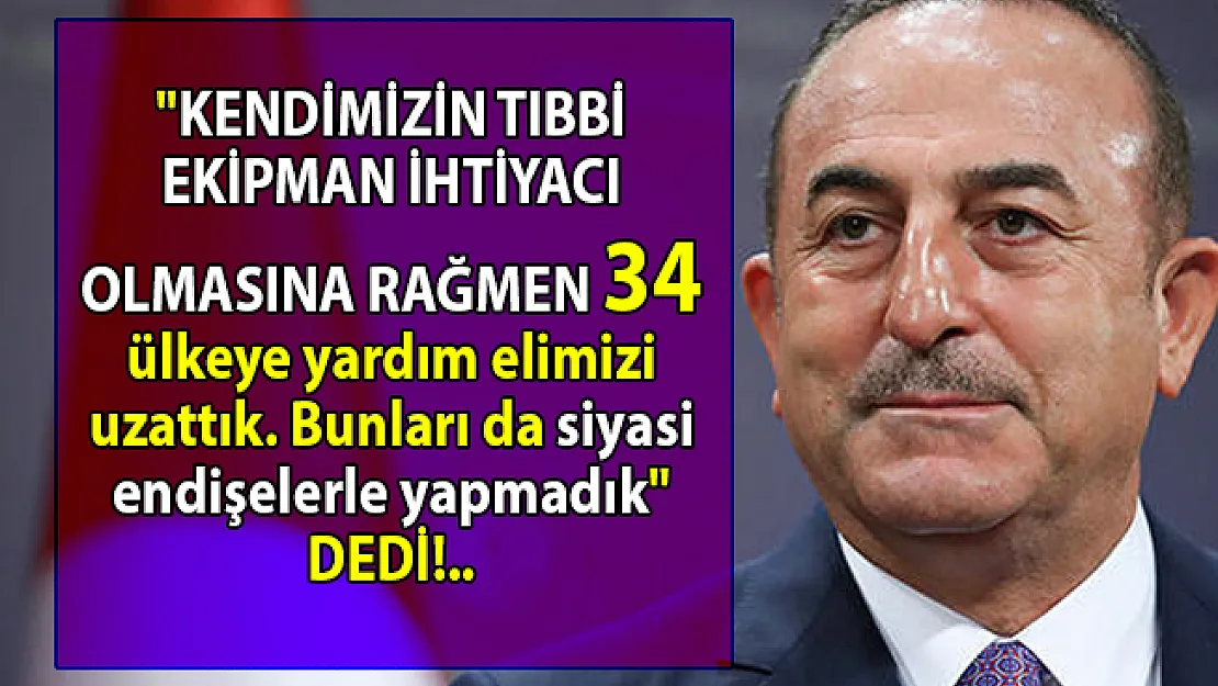 Türkiye 34 ülkeye tıbbi malzeme yardımı gönderdi!
