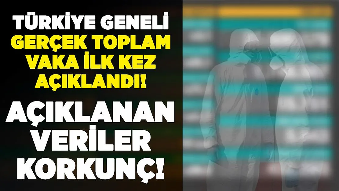 Türkiye geneli toplam vaka sayısı ilk kez açıklandı! Açıklanan sayı korkunç