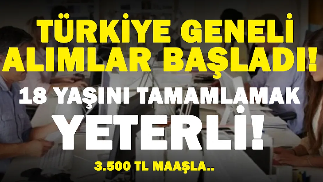 Türkiye geneli vasıflı vasıfsız büro memuru alınacak! Başvurular için acele edin! En az 3 bin 500 TL maaş..